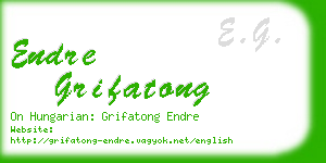 endre grifatong business card